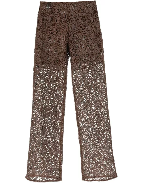 SAKS POTTS 'Trinity' pants in Guipure lace