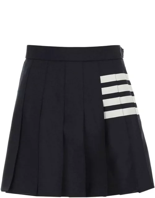 THOM BROWNE 4-bar pleated skirt