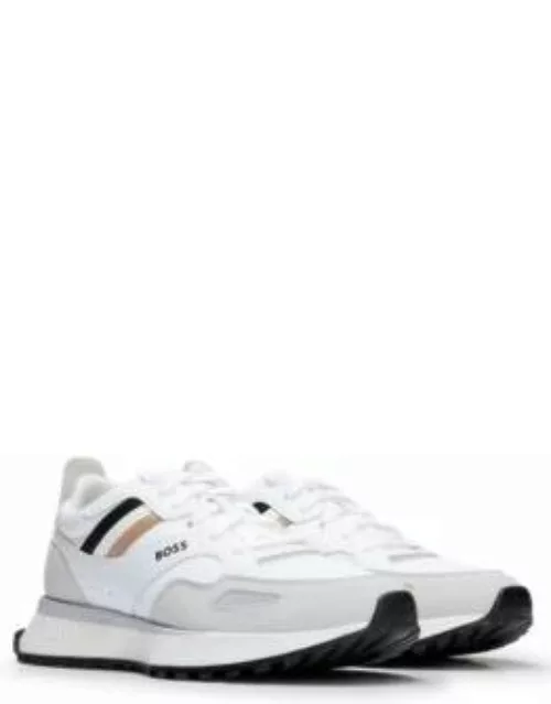 Running-style trainers with EVA-rubber outsole- White Men's Sneaker
