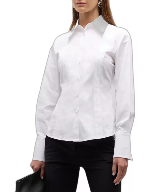 Ripley Button-Front Cotton Shirt