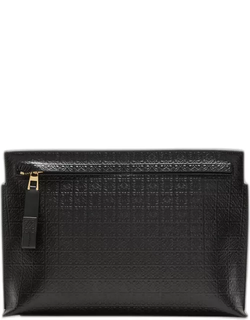 Repeat Anagram-Embossed Pouch Clutch Bag