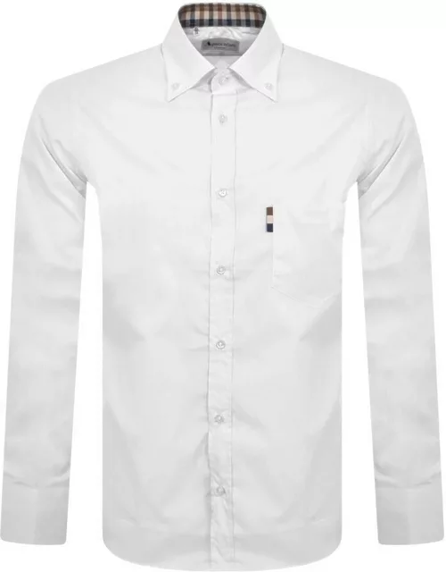 Aquascutum London Long Sleeve Shirt White