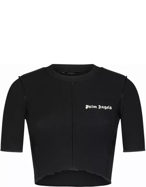 Palm Angels Logo Cropped Top