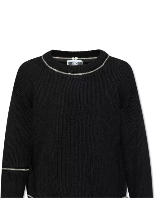 Moschino Wool Sweater With Zip