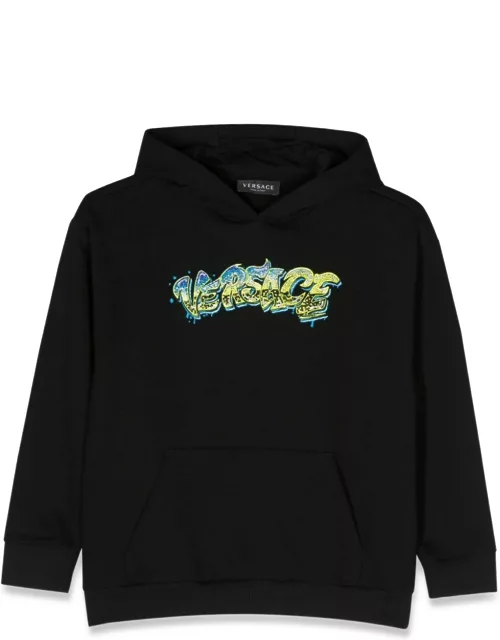 versace logo hoodie
