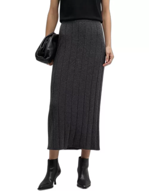 Missy Cashmere Full-Length Pencil Skirt