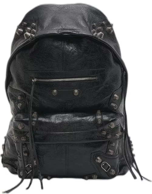 Men's Le Cagole Studded Leather Backpack