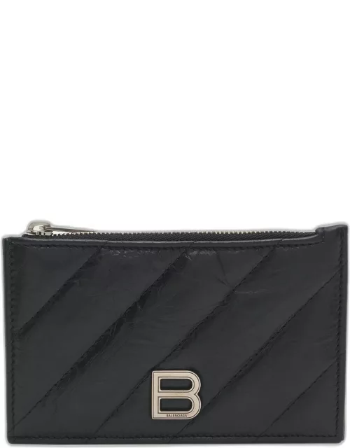 Crush Quilted Leather Card Holder