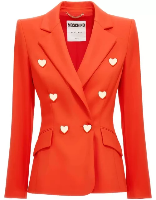 MOSCHINO JACKET WITH HEART-SHAPED BUTTON