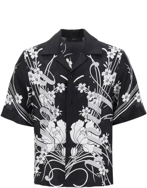 AMIRI bowling shirt with floral motif