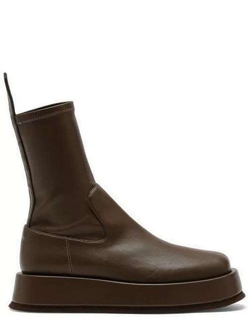 Brown eco-leather Rosie 11 ankle boot