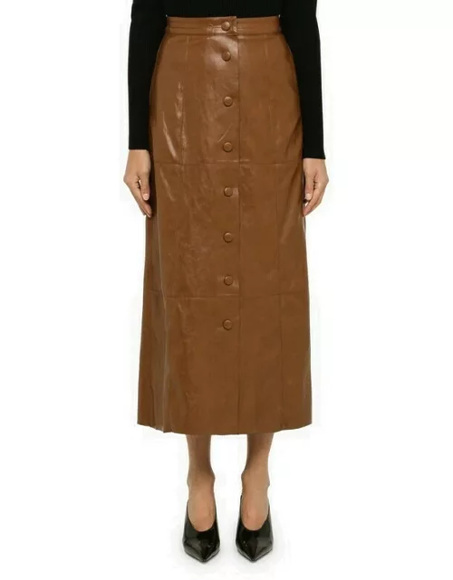 Eco-leather skirt