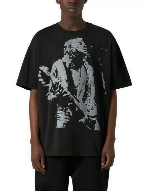 Kurt black cotton T-shirt