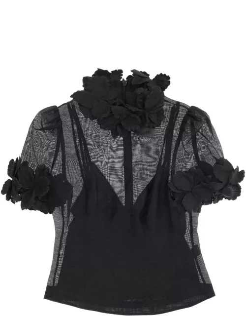 ZIMMERMANN 'Luminosity' top with floral applique