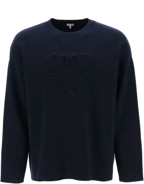 LOEWE Sweater with embossed Anagram motif