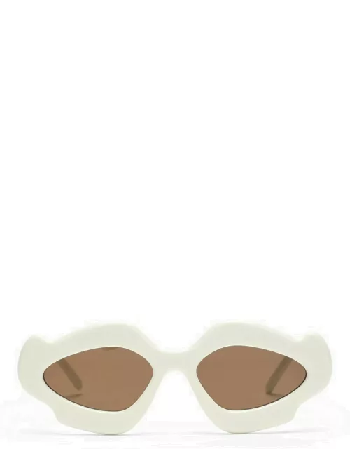 White acetate sunglasse