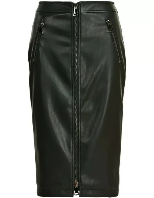 Encourage Faux Leather skirt - Black