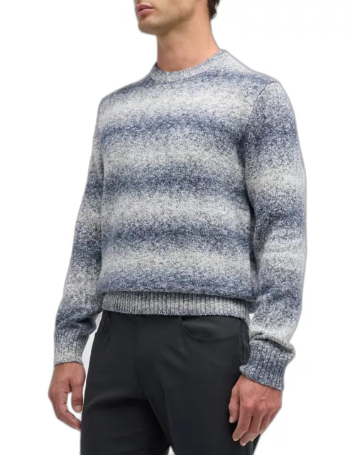 Men's Wave Break Ombre Stripe Crewneck Sweater