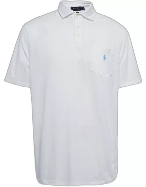 Polo Ralph Lauren White Cotton Knit PoloT-Shirt