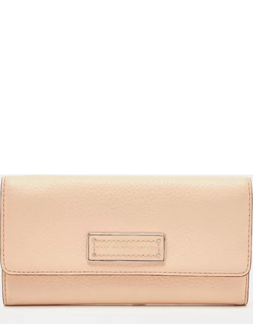 Marc by Marc Jacobs Peach Leather Too Hot To Handle Trifold Wallet