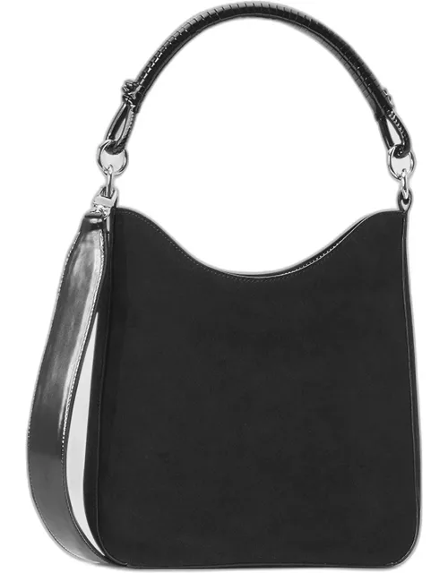 Mel Suede and Leather Hobo Bag