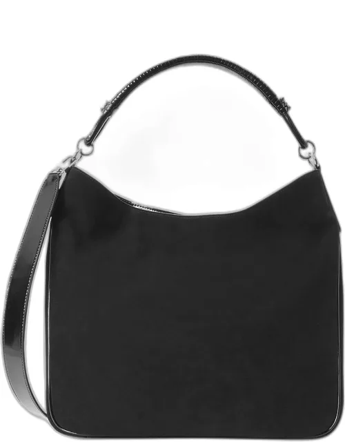 Perry Mixed Leather Hobo Bag