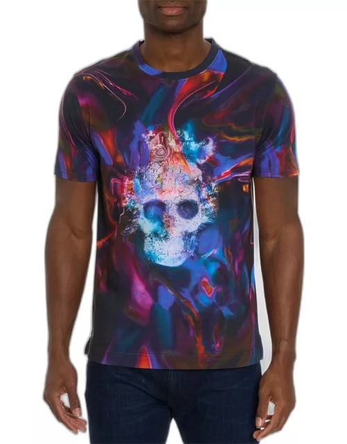 Men's Aurora Skull Knit T-Shirt