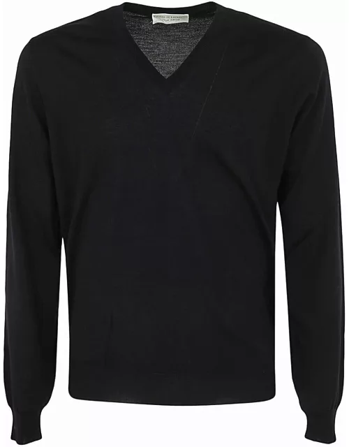 Filippo De Laurentiis Royal Merino Long Sleeves V Neck Sweater