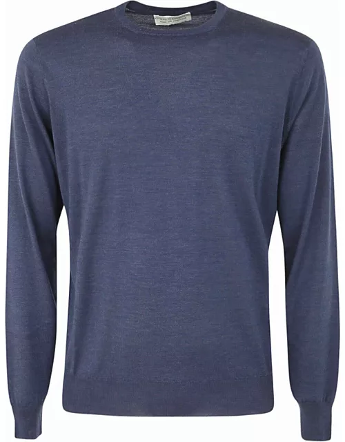 Filippo De Laurentiis Wool Silk Cashmere Long Sleeves Crew Neck Sweater