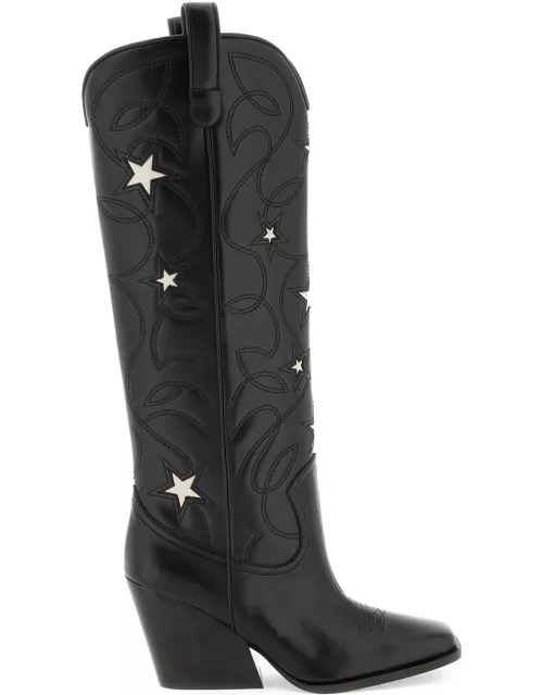 Stella McCartney Texan Boots With Star Embroidery