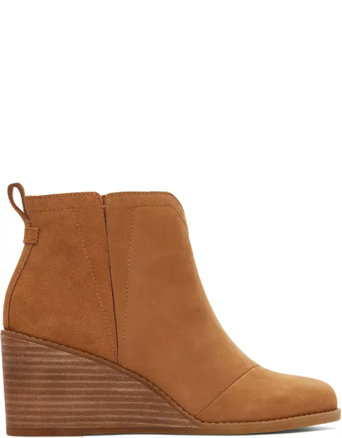 TOMS Women's Natural Leather Suede Clare Boot