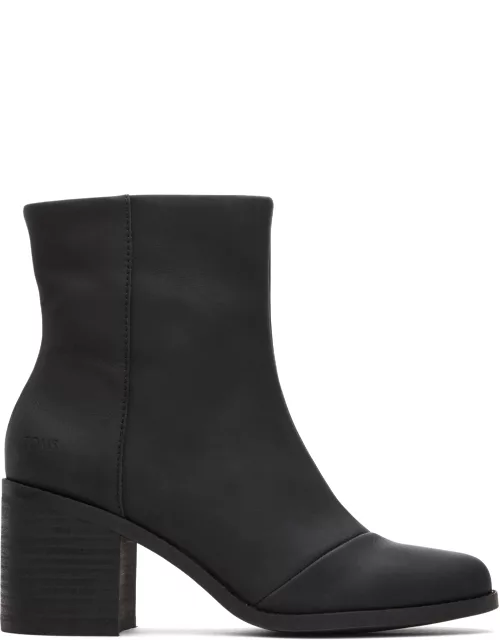 TOMS Women's Black Leather Evelyn Boot