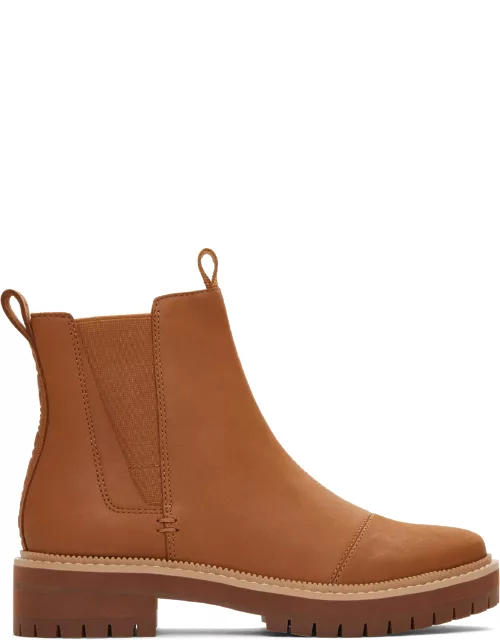 TOMS Women's Brown Leather Dakota Boot
