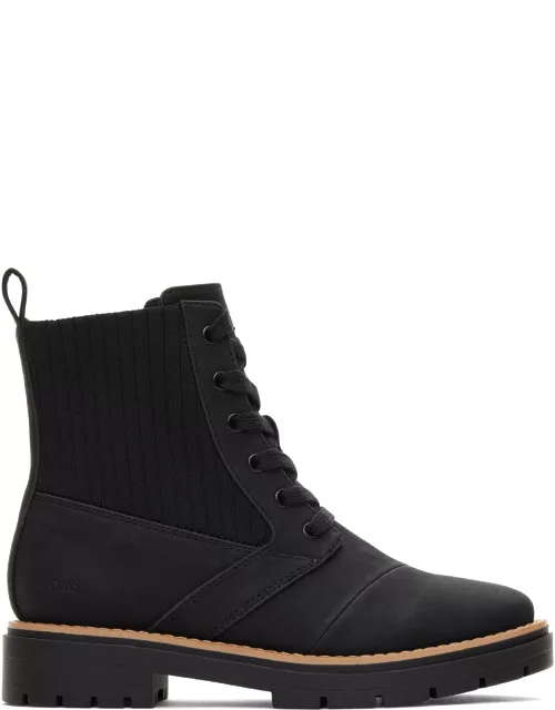 TOMS Women's Black Synthetic Ionie Boot