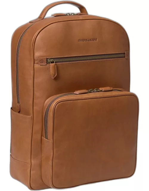 JoS. A. Bank Men's Johnston & Murphy Rhodes Leather Backpack, Tan, One