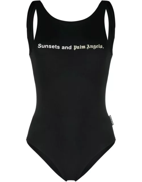 palm angels sunset one-piece swimsuit