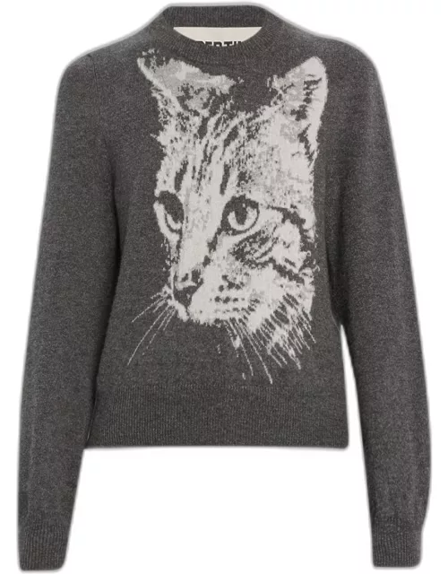 Cat People Shrunken Cashmere Sweater