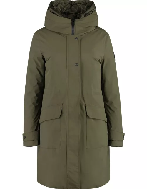 Woolrich Military Technical Fabric Parka With Internal Removable Down Jacket