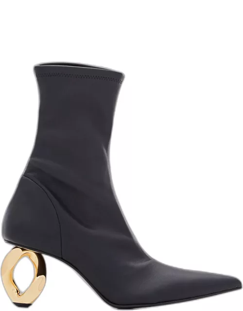 J.W. Anderson Chain Heel Stretch Ankle Boot