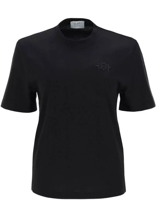 MVP WARDROBE 'Monforte' T-shirt with tonal logo embroidery