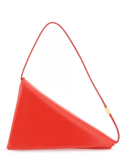 MARNI leather prisma triangle bag