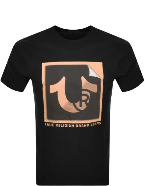 True Religion Peeling Horseshoe T Shirt Black