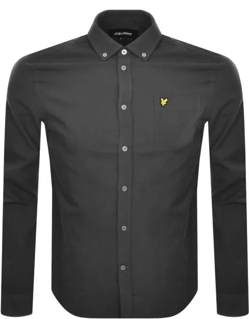 Lyle And Scott Flannel Long Sleeve Shirt Grey