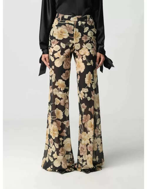 Saint Laurent silk pants with floral print