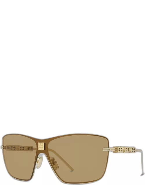 4G Metal Alloy Shield Sunglasse