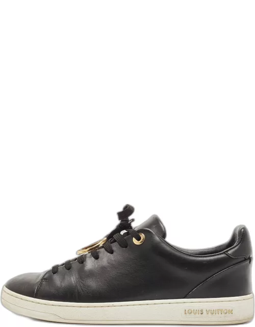 Louis Vuitton Black Leather Frontrow Sneaker