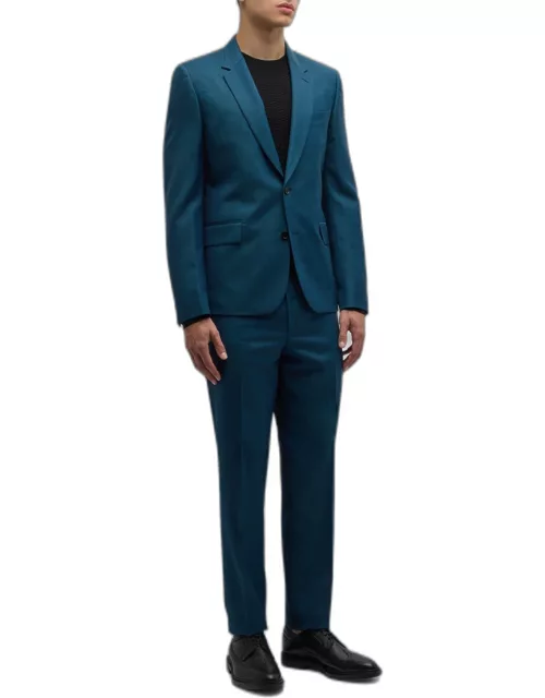Men's Wool Sharkskin Two-Piece Suit