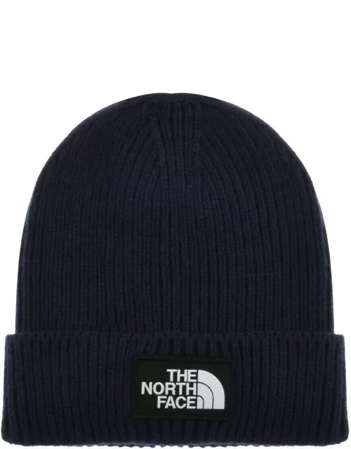 The North Face Logo Beanie Hat Navy