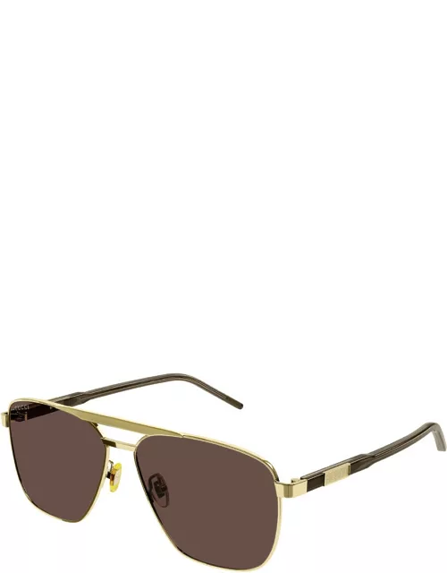 Gucci GG1164S 002 Sunglasses Gold