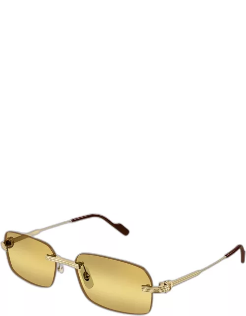 Men's CT0271Sm Rimless Rectangle Sunglasse